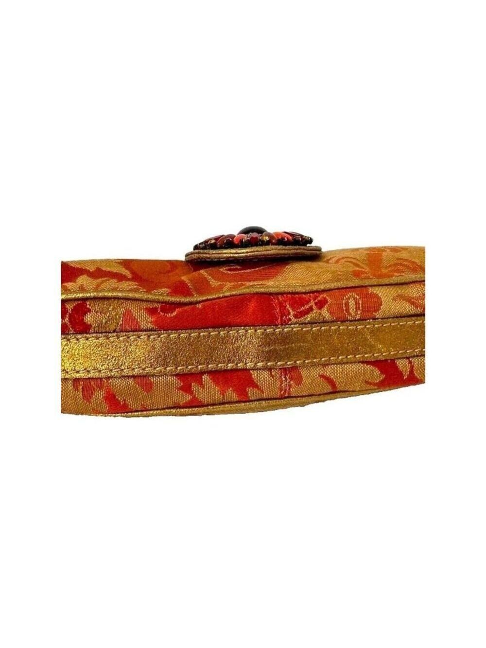 Etro Milano Multi Color Enamelled Jewelled East West Baguette Handbag -Vintage - Picture 9 of 11